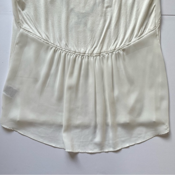 RW&CO  Nautical Ivory Top Cap Sleeve Heart Graphic TShirt Tee Stretch Tunic Sz M - Picture 11 of 11